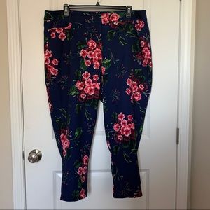 ELOQUII Flower Patterned Kady Pants